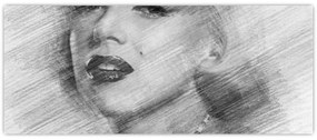 Obraz - Portrén Merilyn Monroe (120x50 cm)