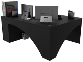 Rohový pc stôl Carbon (čierna) (L) (bez osvetlenia). Vlastná spoľahlivá doprava až k Vám domov. 1054966