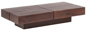 furniture-nabytek.cz - Masívny konferenčný stolík Amberley z akáciového dreva, lakovaný, hnedý – 140×70 cm