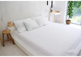 Biely mušelínový prešívaný pléd 210x240 cm Plain Muslin – Butter Kings