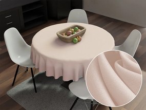 Biante Dekoračný okrúhly obrus Rongo RG-089 Svetlo béžový Ø 110 cm