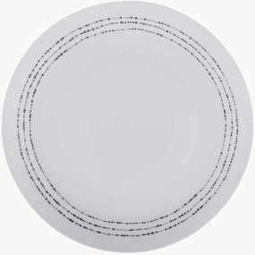 Porcelánové plytké taniere Basic, 4 ks