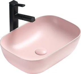 Mexen RITA umývadlo, 45x32 cm, ružová matná, 21084544