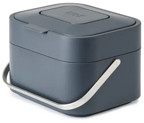Tmavosivá nádoba na kompostovateľný odpad Joseph Joseph IntelligentWaste, 4 l