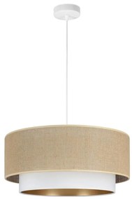 Závesné svietidlo na lanku SARTA 1xE27/60W/230V biela/juta