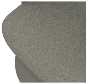 Sivé čalúnené jedálenské kreslo Kalo – Makamii