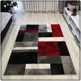 Dekorstudio Moderný koberec SUMATRA - Červený vzor Rozmer koberca: 160x220cm