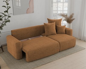 Rohová sedačka Denia (P) (horčicová). Akcia -20%. Vlastná spoľahlivá doprava až k Vám domov. 1133108