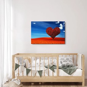 Obraz - Srdce zo stromu (90x60 cm)