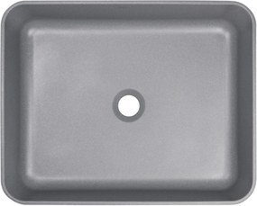 Deante Temisto, granitové umývadlo na dosku 500x400x120mm, šedá metalíza, DEA-CQT_SU5S