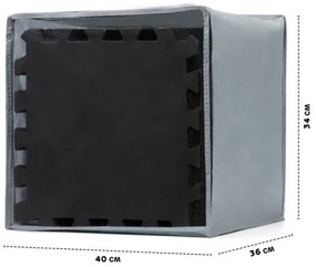 KINDERKRAFT - Penové puzzle LUNO 30ks čierna/biela