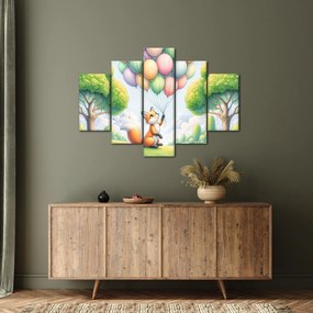 Obraz – Šťastná líška (150x105 cm)