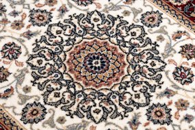 Koberec NAIN Ornament, ramka 6635/51036 béž / bordo