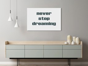Artgeist Obraz - Never Stop Dreaming (1 Part) Wide Veľkosť: 120x80, Verzia: Premium Print