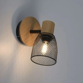 JUST LIGHT. 15191-79 - Nástenné bodové svietidlo TAMIS 1xE14/10W/230V borovica