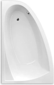 Roltechnik Outlet Asymetrická akrylátová vaňa iBATH ASYMMETRIC NEO ROTH-Variant: rozmery: 160x100 cm, orientácia: Pravá - (iBATH_ASYMMETRIC_NEO_160P …