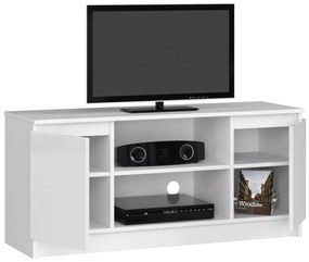 TV stolík Tonon 120 cm biely lesk