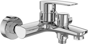 Mereo Pego, vaňová nástenná batéria, 150 mm, s keramickým prepínačom, bez príslušenstva, chróm, MER-CB90104P