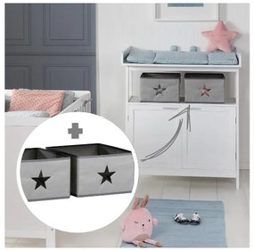 roba Prebaľovacia komoda Hamburg (2 dvere, hnedosivá)  (100397090)