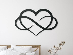 drevko Nálepka Symbol nekonečnej lásky Rozmer obrazu: 32,5 x 50,5 cm, Farba dekorácie: Čierna