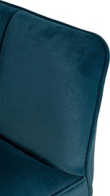 Barová stolička Damaso E - zamat, nerez 4-nohý rám - Zelená