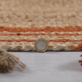 Flair Rugs koberce Kusový koberec Lunara Orange kruh – na von aj na doma - 150x150 (priemer) kruh cm