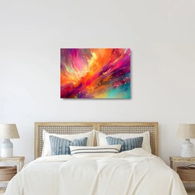 Sklenený obraz - Dynamická abstrakcia (70x50 cm)