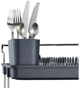 Sivý dvojposchodový anikoro odkvapkávač Excel – Joseph Joseph