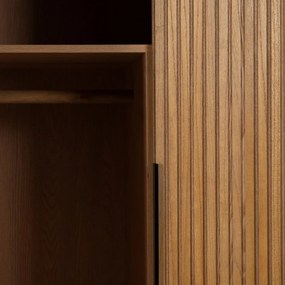 Šatníková skriňa v dekore jaseňa v prírodnej farbe 104x203 cm – Ixia