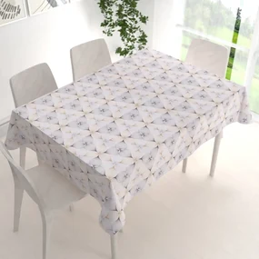 Biante Dekoračný obdĺžnikový obrus PML-031 Designové geometrické obrazce na bielom 80x120 cm