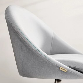 Otočná pracovná stolička pre domácu kanceláriu, výškovo nastaviteľná, sivá farba