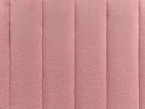 Zamatový taburet ružový DAYTON Beliani