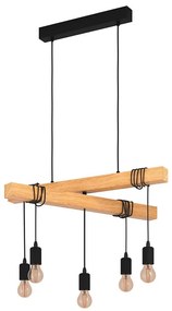 Eglo 43629 - Luster na lanku TOWNSHEND 5xE27/60W/230V