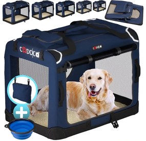 InternetovaZahrada Prenosná taška pre psa XL 82x58x58 cm - modrá