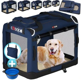 InternetovaZahrada Prenosná taška pre psa XL 82x58x58 cm - modrá