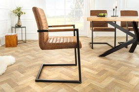 Dizajnová stolička LOFT hnedá