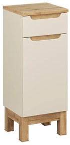 Koupelnová skříňka Bali s deskou 35 cm kašmírová/dub wotan