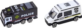 LEAN Toys Lora Odťahovka Závodná dráha 2 v 1 Svetlá Zvuky Značky Autíčka Modrá