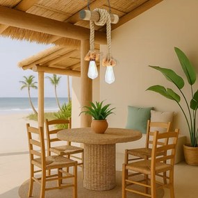 Brilagi - Luster na reťazi KOS 2xE27/60W/230V buk