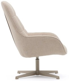 Béžové otočné kreslo Jaspe – Kave Home