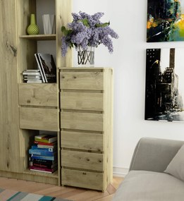 Komoda Cipriano V (dub artisan). Akcia -17%. Vlastná spoľahlivá doprava až k Vám domov. 1128617