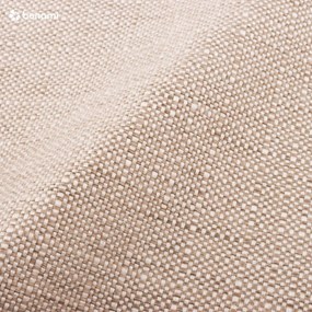 Béžová čalúnená dvojlôžková posteľ s úložným priestorom s roštom 200x200 cm Elizabeth – Micadoni