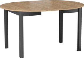 Vintino Jedálenský stôl ASTRON  102–144 cm – dub zlatý craft / čierna