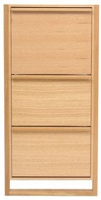 Výklopná skrinka na topánky v dekore duba v prírodnej farbe NewEst – Woodman