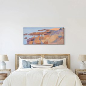Obraz - Henri Edmond Cross, Calanque des Antibois, reprodukcia (120x50 cm)