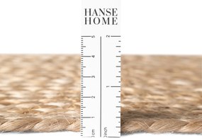 Hanse Home, Kusový koberec Jute Braided 106330 Natural Green kruh, 150x150 (priemer) kruh, zelená, chodba / predsieň