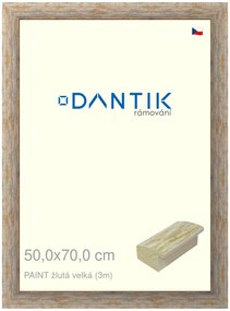 DANTIK rám na obraz 50x70 | PAINT žlutá velká (Plexi Čiré)
