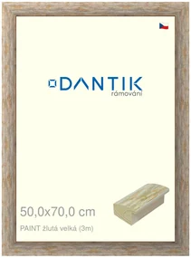 DANTIK rám na obraz 50x70 | PAINT žlutá velká (Plexi Čiré)