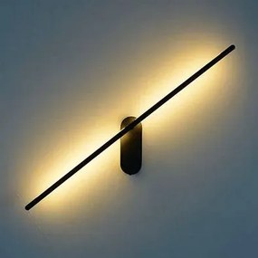 Toolight - LED nástenná kúpeľnová lampa nad zrkadlo 92cm 12W 640lm APP583-1W, čierna, OSW-09754