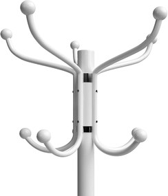 InternetovaZahrada Stojanový vešiak na odevy – biely 173cm